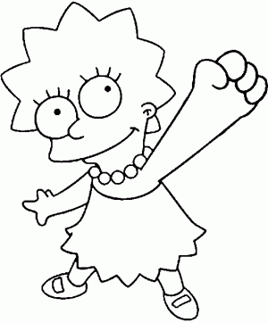 dibujos para colorear simpsons