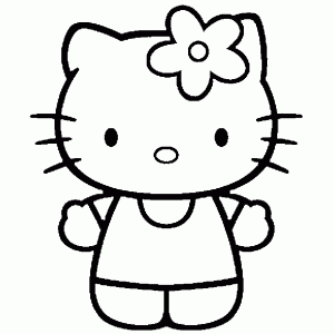 dibujos para pintar de hello kitty