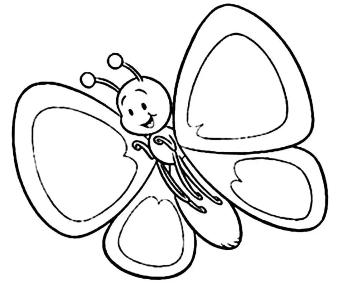 dibujos para pintar e imprimir de mariposas