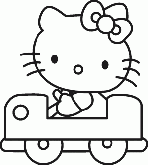 dibujos para pintar hello kitty