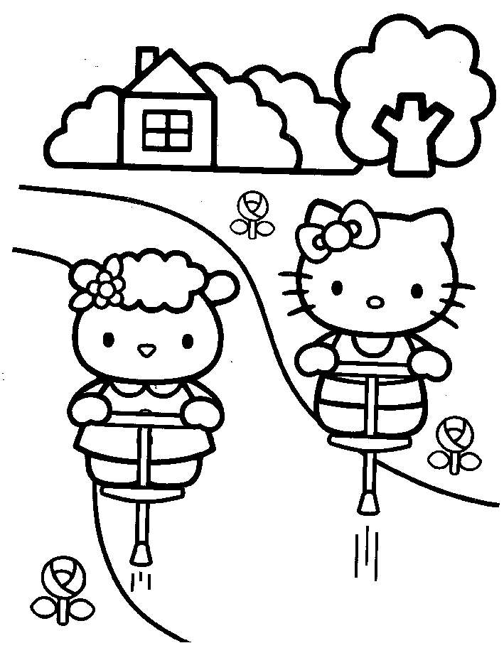 hello kitty dibujos para colorear