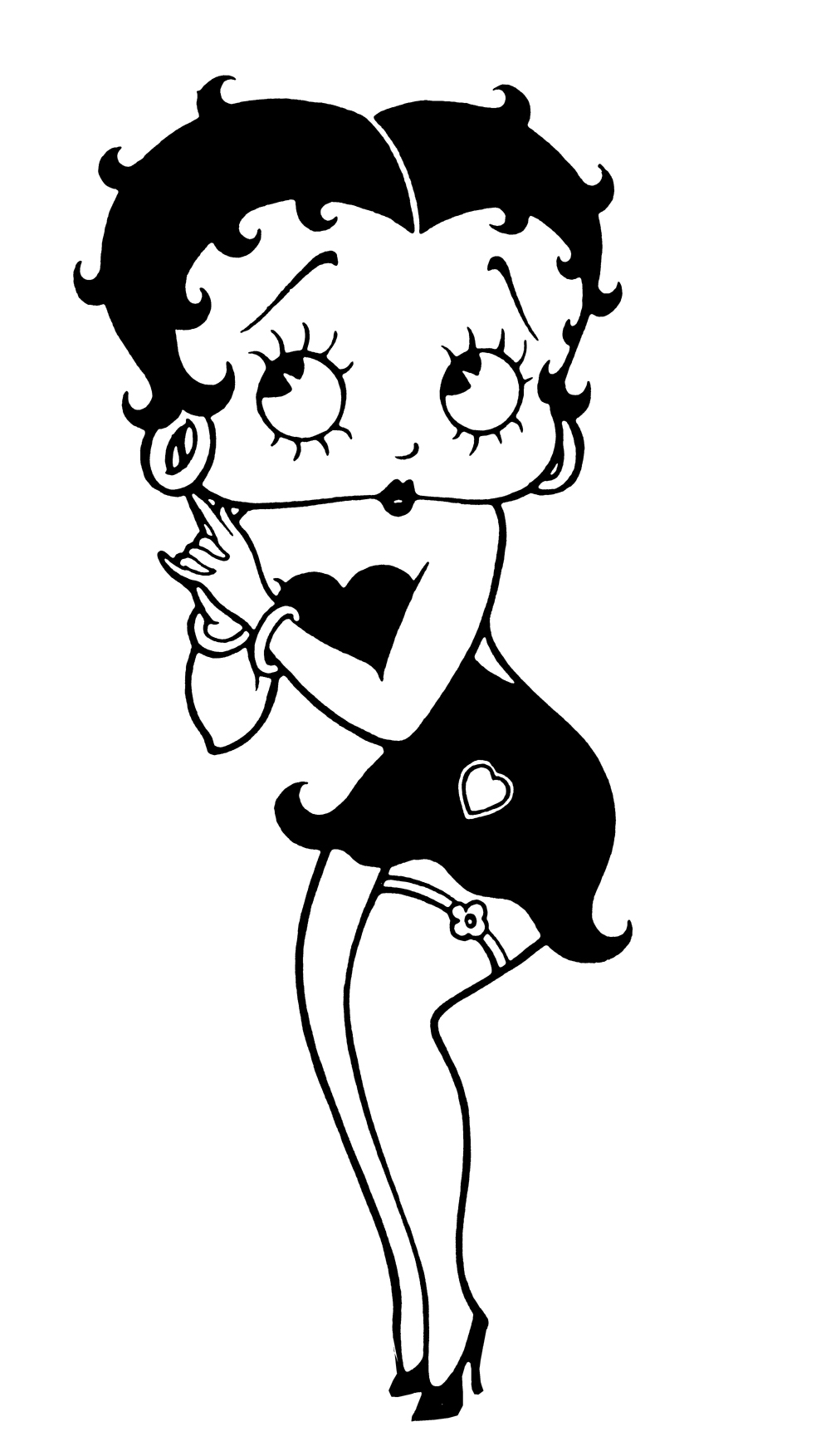 imagenes de betty boop para colorear