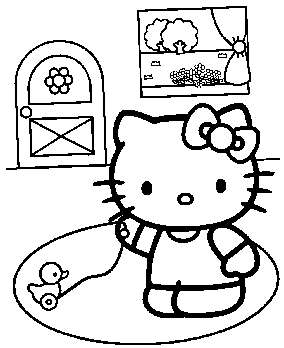 imagenes de hello kitty para pintar