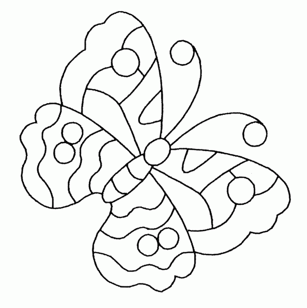 imagenes de mariposa infantiles para colorear