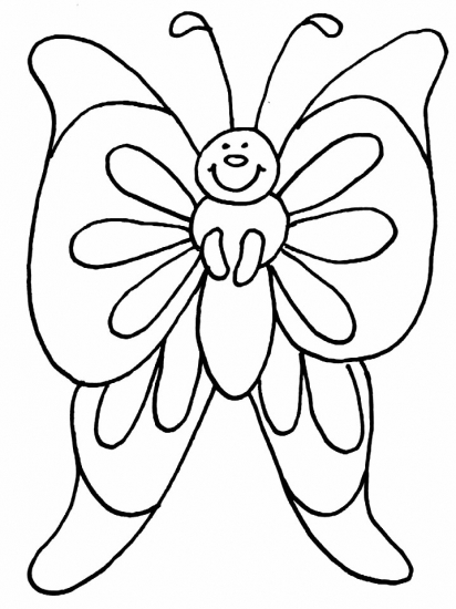 imagenes de mariposas infantiles para colorear