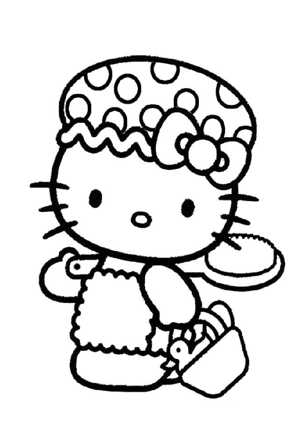 imagenes para colorear de hello kitty