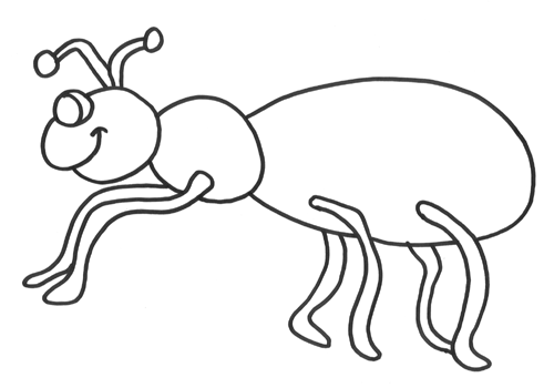 imagenes para pintar de hormigas