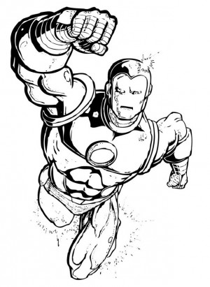 iron man para colorear