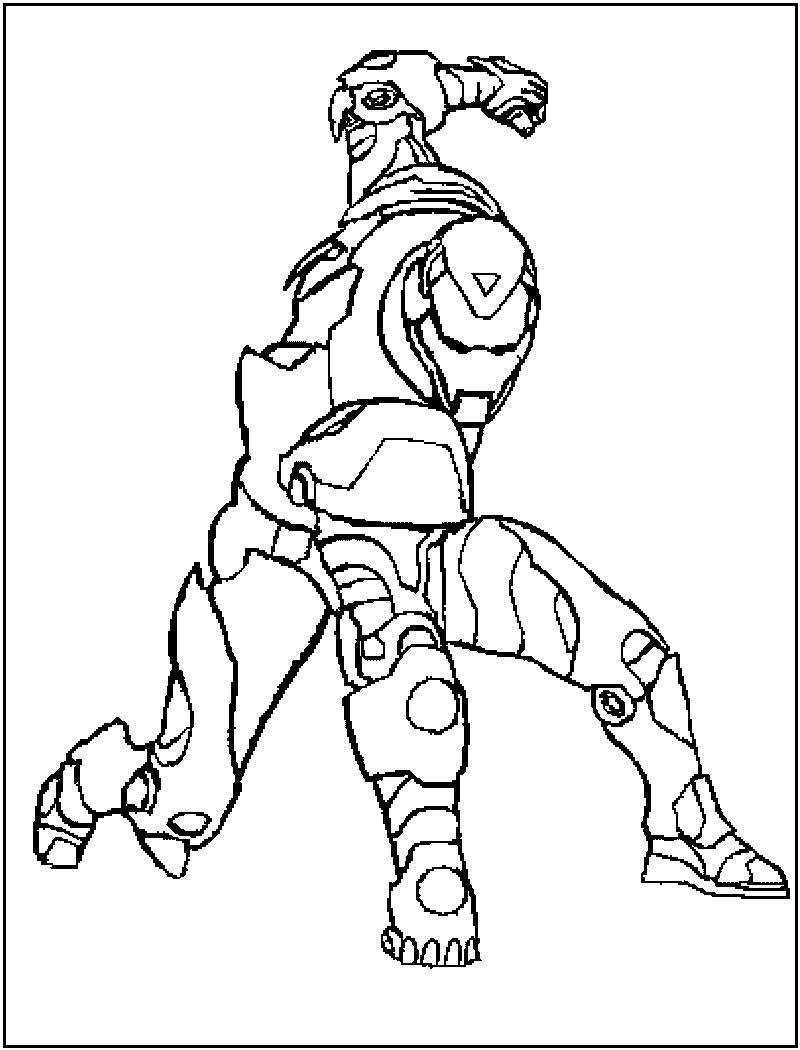 iron man para dibujar