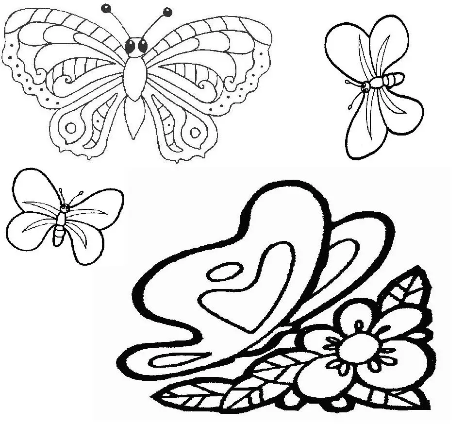 mariposa para colorear e imprimir