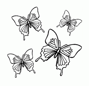 mariposas animadas para colorear