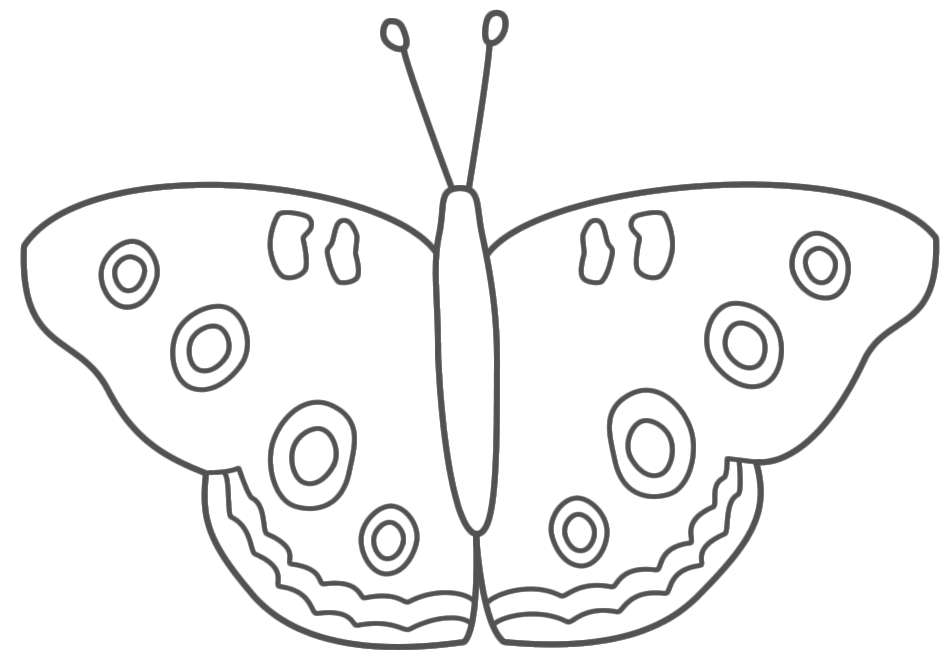 mariposas imagen para colorear