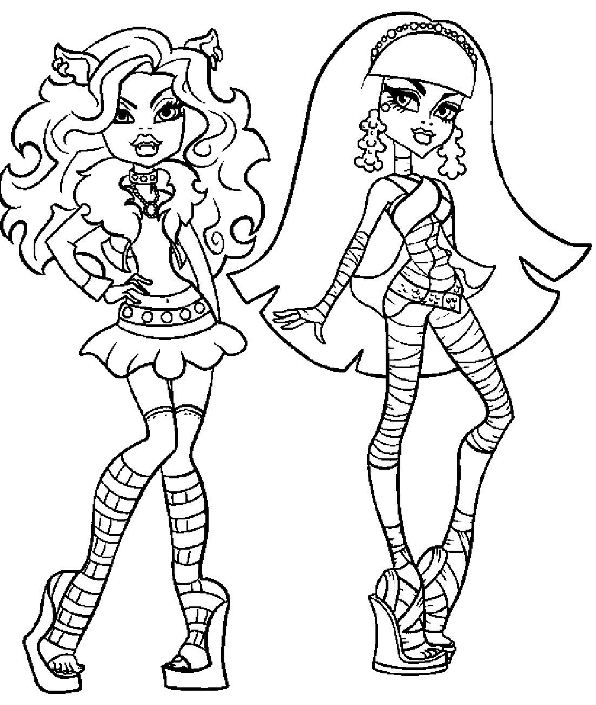 monster high para imprimir