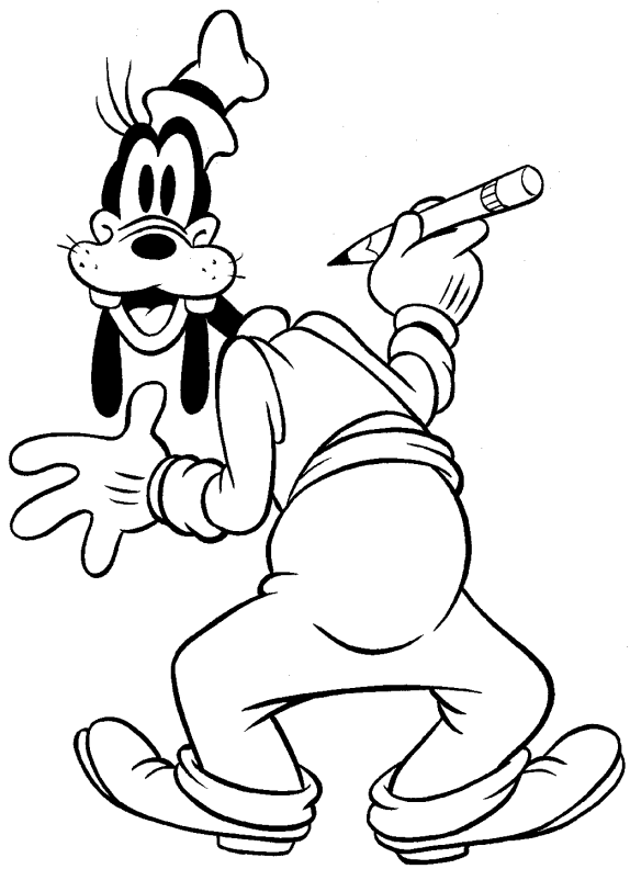 imagen de goofy para imprimir