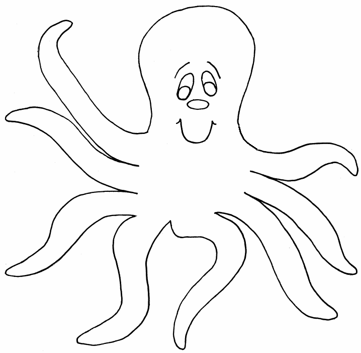 pulpo para colorear e imprimir