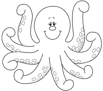 pulpo para colorear