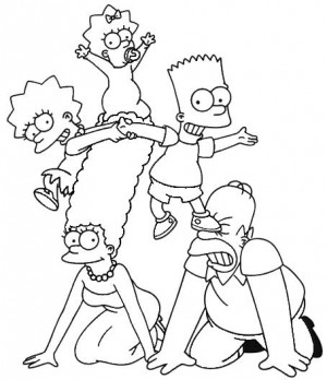 simpsons para colorear