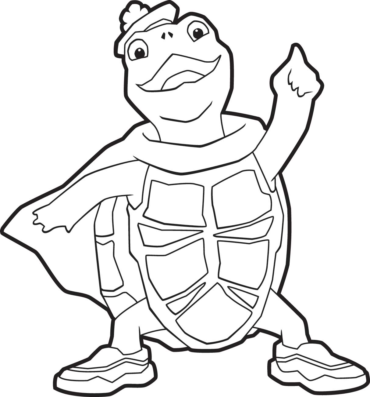 tortuga para colorear