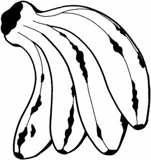 banana para colorear