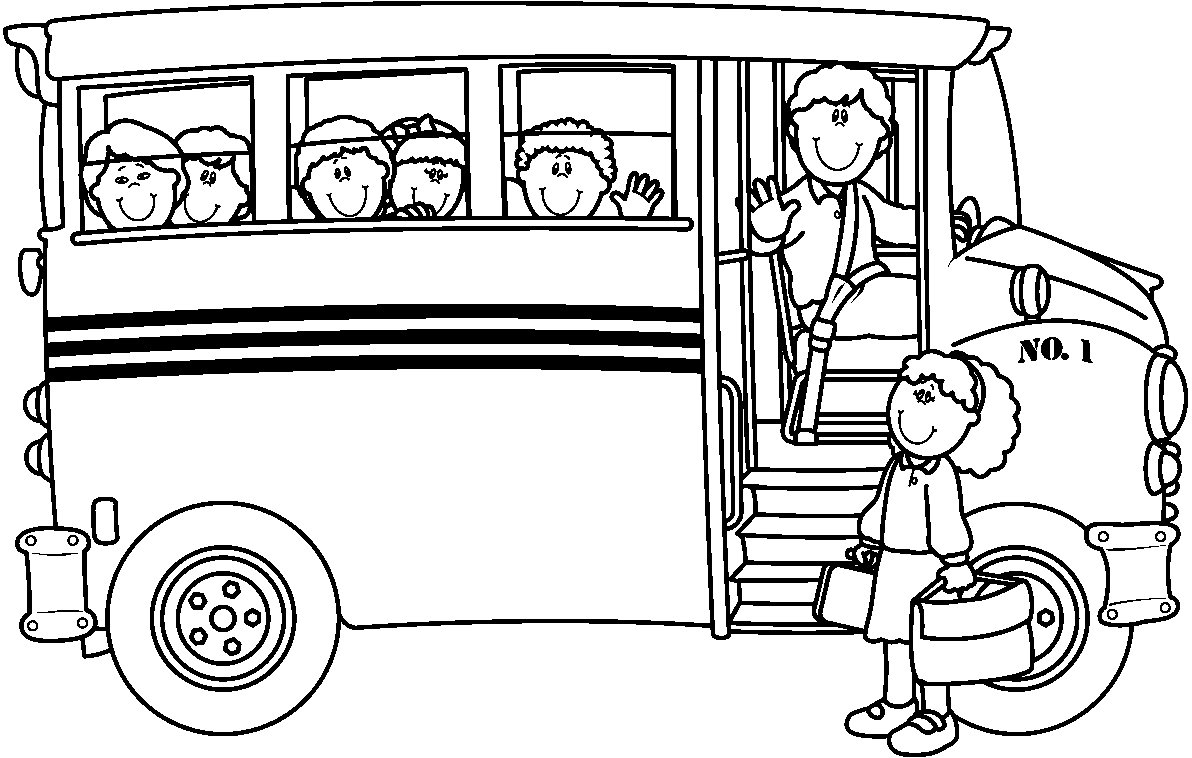 bus para colorear