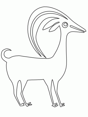 cabra para colorear