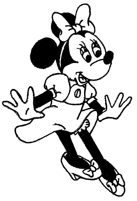 colorear de la minnie