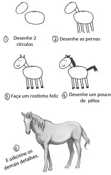 como dibujar un caballo