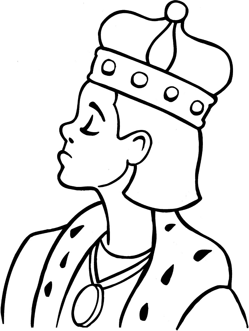 corona de principe para colorear
