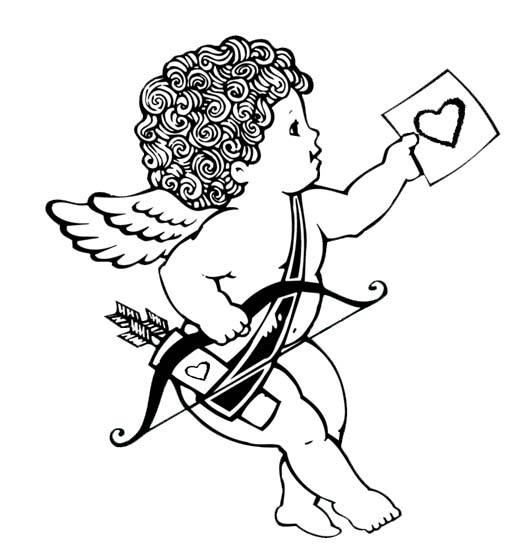 cupido para colorear