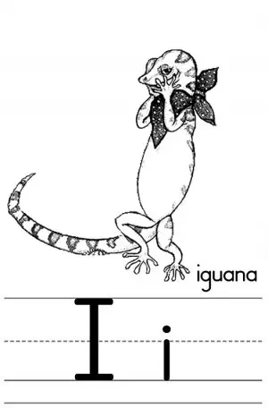 dibujo de iguana para colorear