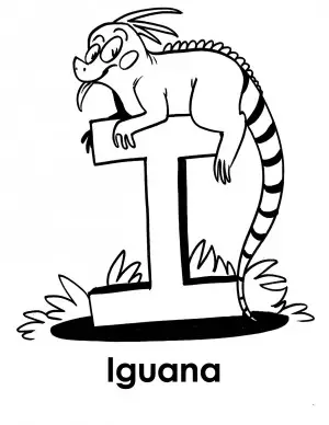 dibujo de iguana para imprimir