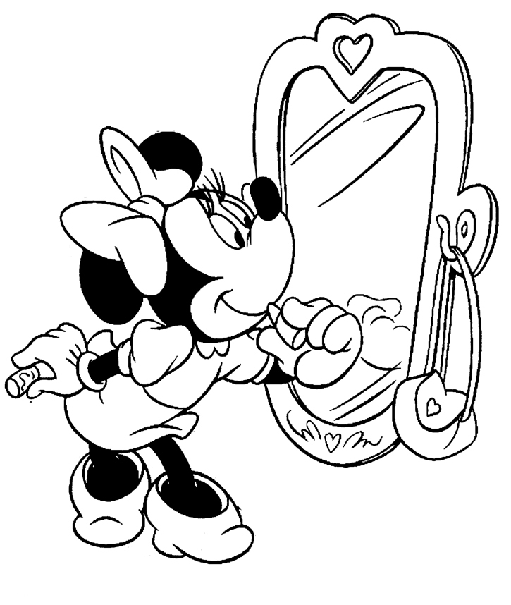 dibujo de minnie para pintar