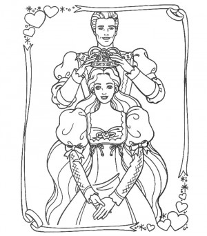 dibujo de princesa para colorear