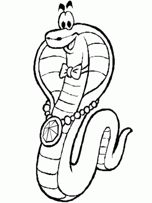 dibujo de serpiente para colorear