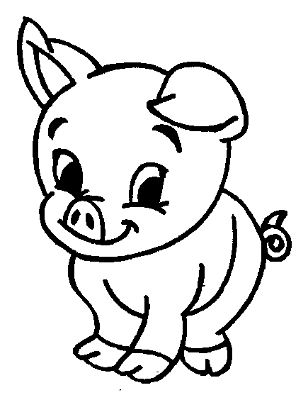dibujo de un cerdo para colorear