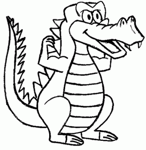 dibujo de un cocodrilo para colorear