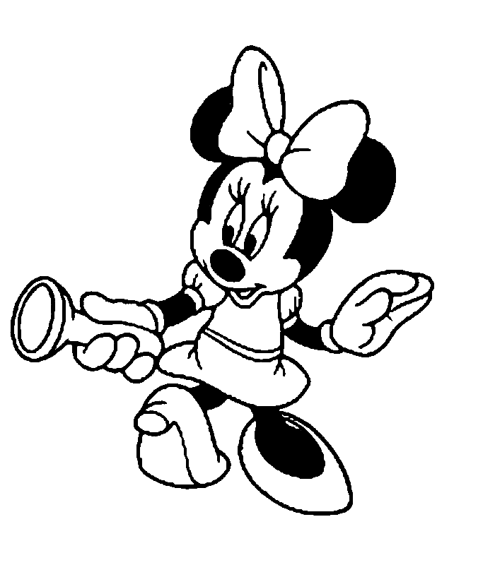 dibujo minnie para colorear