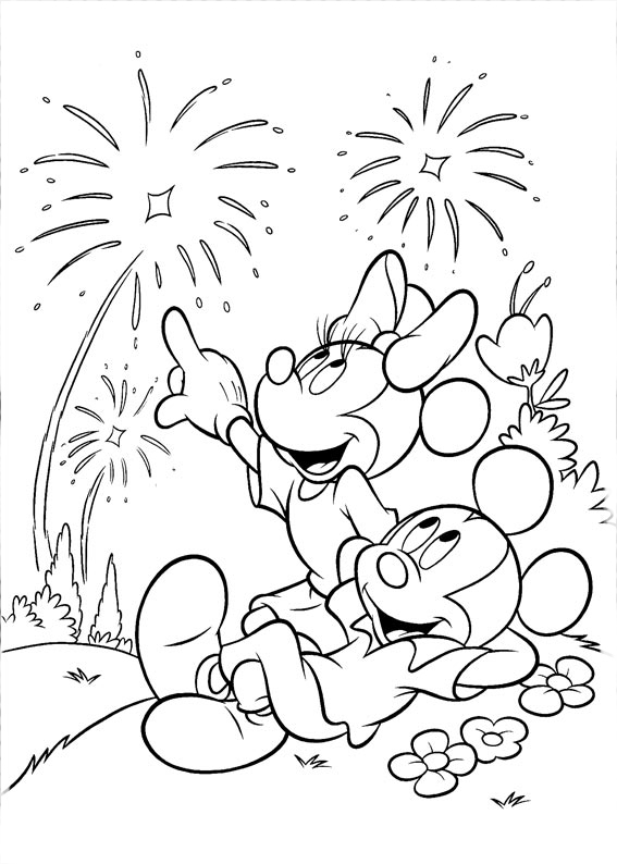 dibujo para colorear de minnie