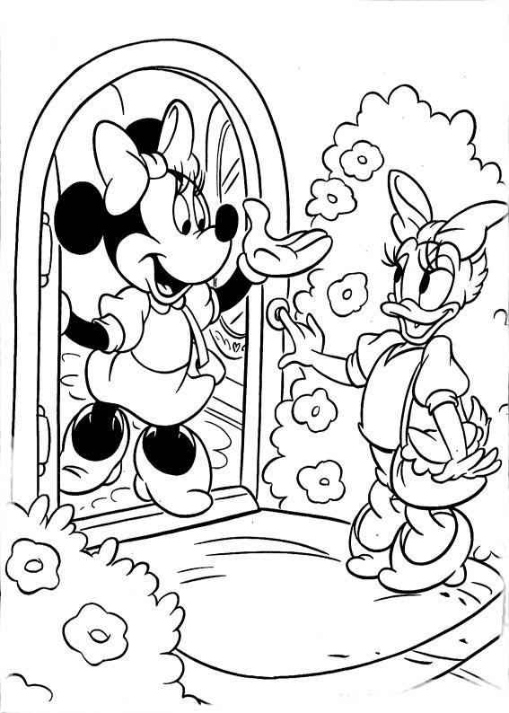 dibujo para colorear minnie mouse