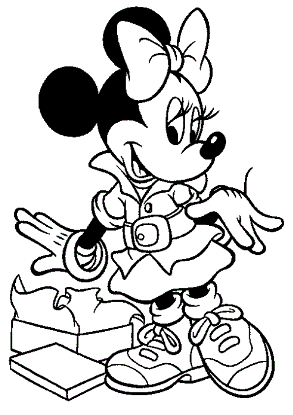 dibujo para colorear minnie