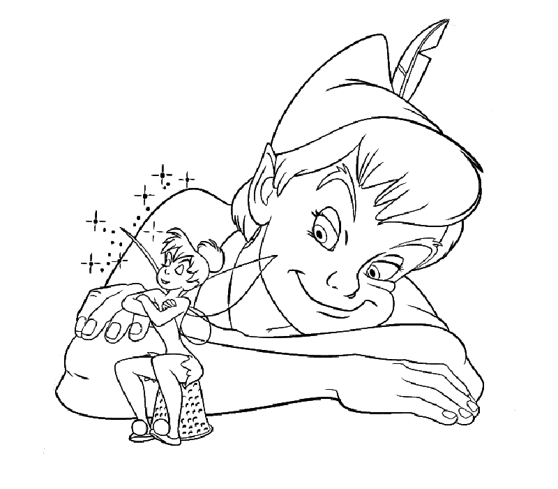 dibujos colorear peter pan