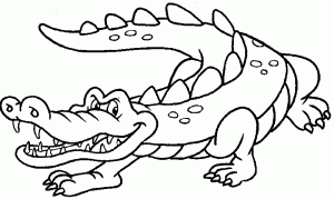 dibujos de cocodrilos para colorear
