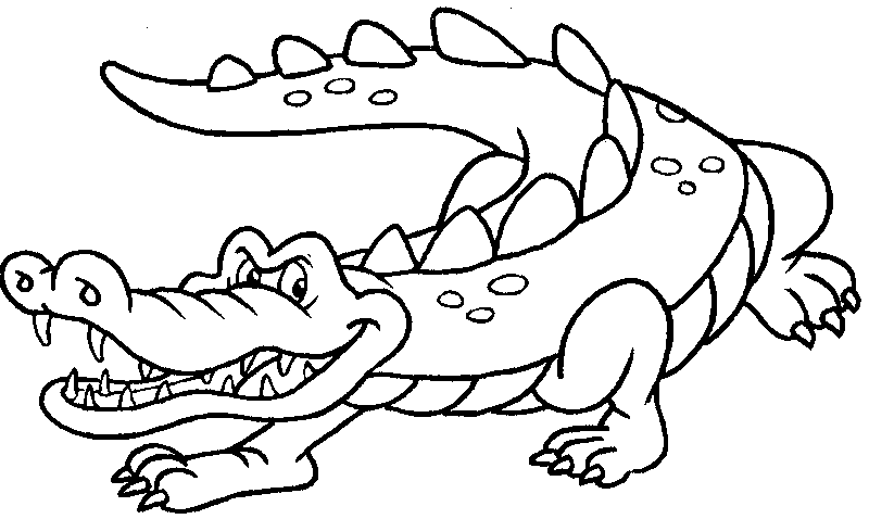dibujos de cocodrilos para colorear