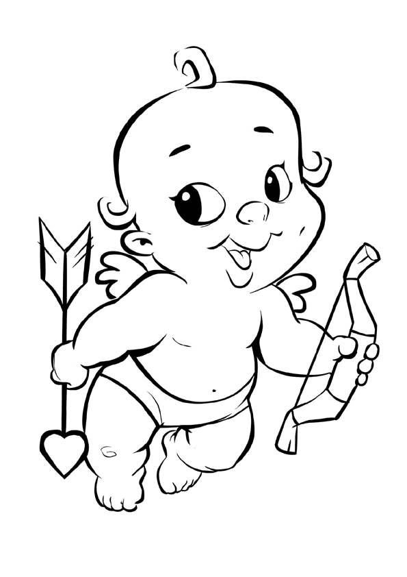 dibujos de cupido para imprimir