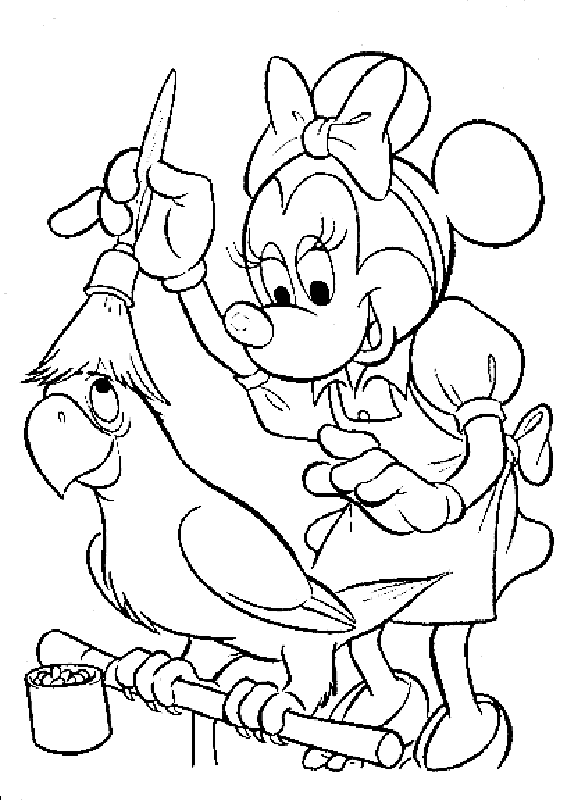 dibujos de minnie mouse para colorear
