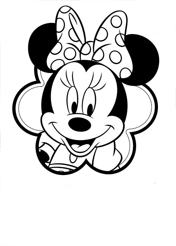 dibujos de minnie para colorear e imprimir