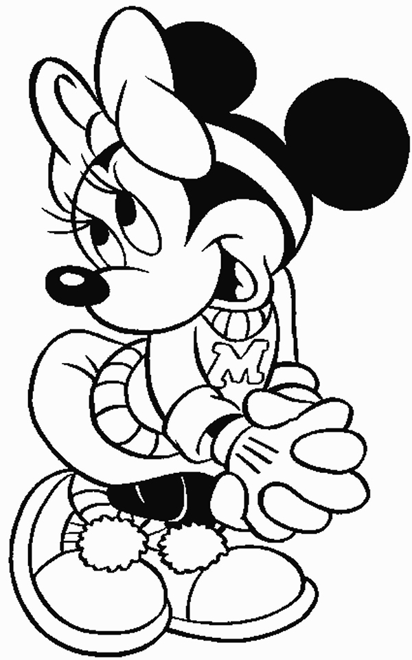 dibujos de minnie para imprimir