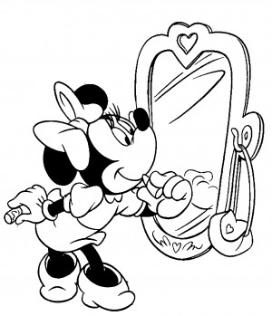 dibujos de minnie para pintar