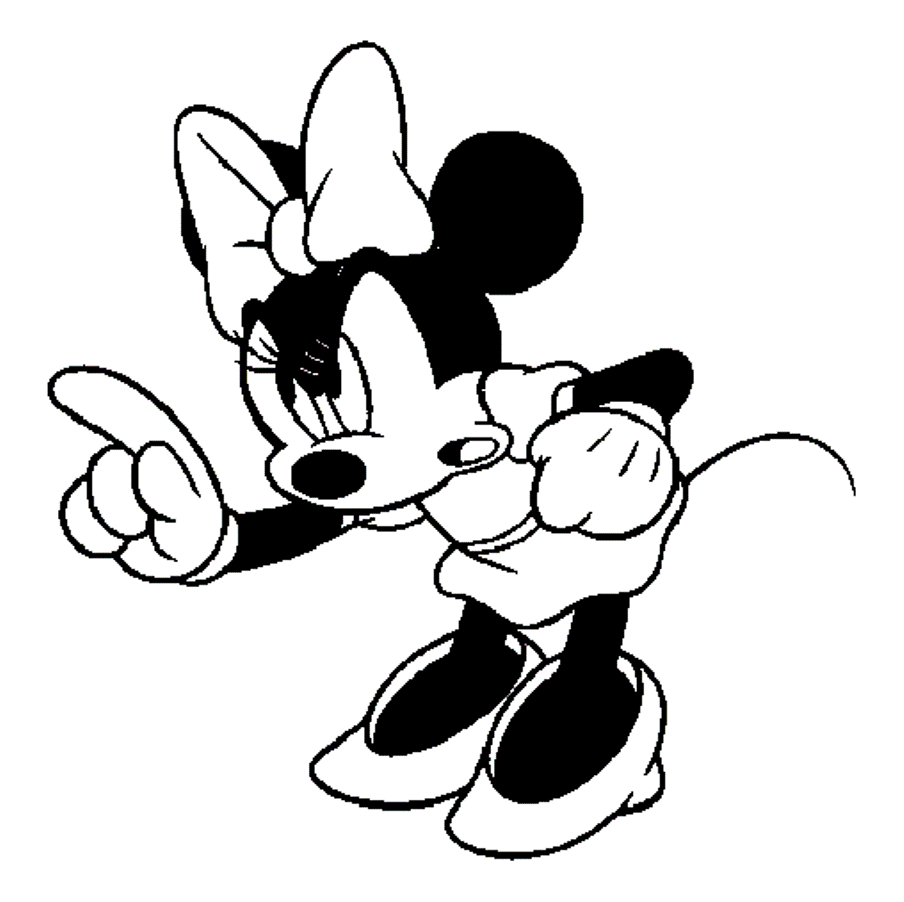 dibujos de minnie para pintar