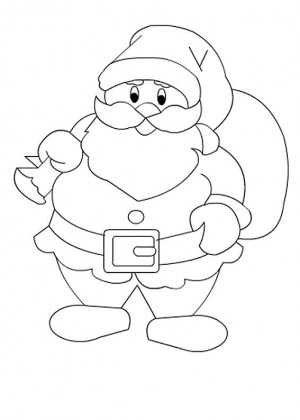 dibujos de papa noel para imprimir